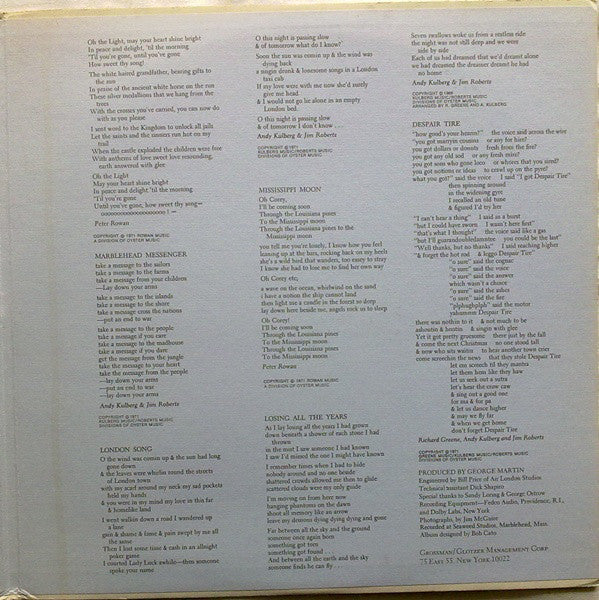Seatrain - The Marblehead Messenger (VG) (Vinyl LP)