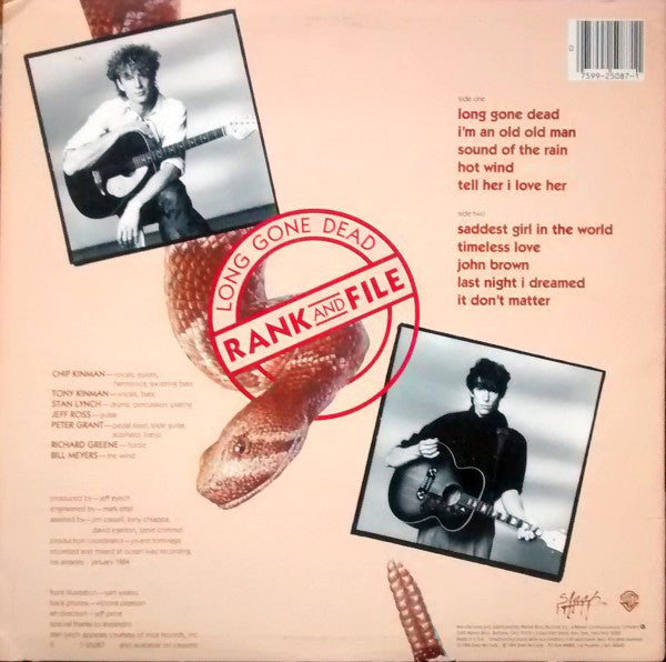 Rank And File - Long Gone Dead (VG+) (Vinyl LP)