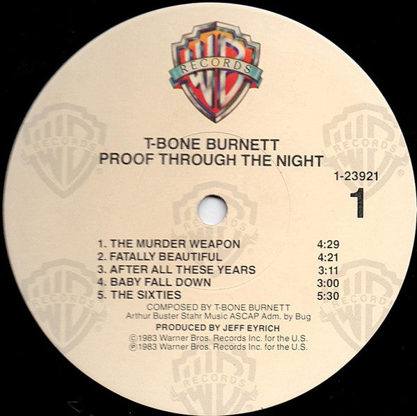 Burnett, T-Bone - Proof Through The Night (VG+) (Vinyl LP)