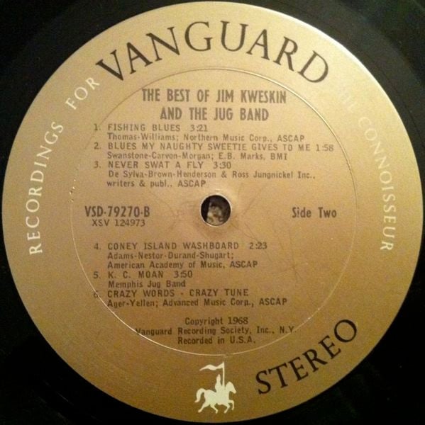 Kweskin, Jim & The Jug Band - The Best Of Jim Kweskin & The Jug Band (VG+) (Vinyl LP)