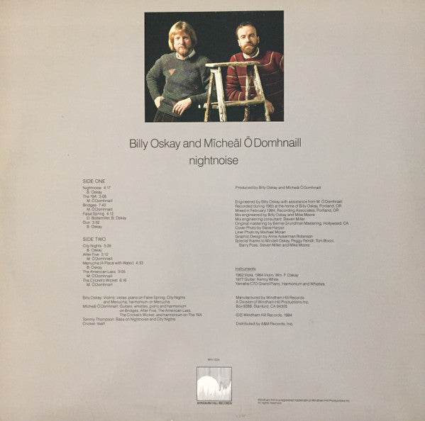 Oskay, Billy And Mícheál Ó Domhnaill - Nightnoise (VG+) (Vinyl LP)