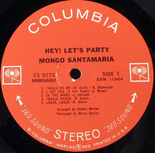 Santamaria, Mongo - Hey! Let's Party (Vinyl, VG+) (Vinyl LP)