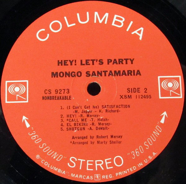 Santamaria, Mongo - Hey! Let's Party (Vinyl, VG+) (Vinyl LP)