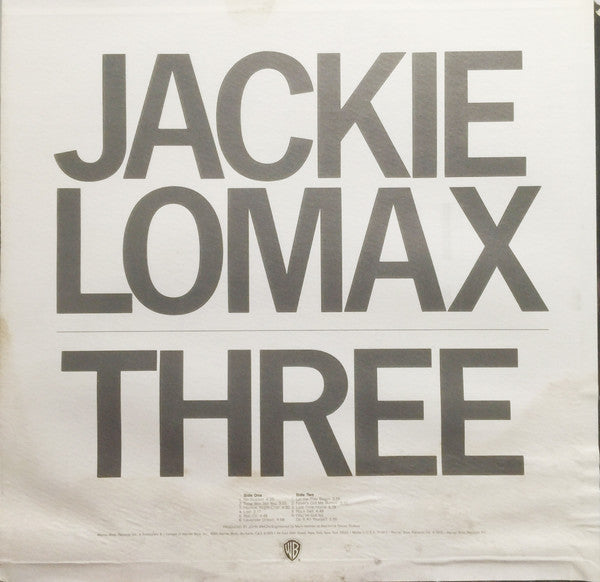 Lomax, Jackie - Three (VG+) (Vinyl LP)