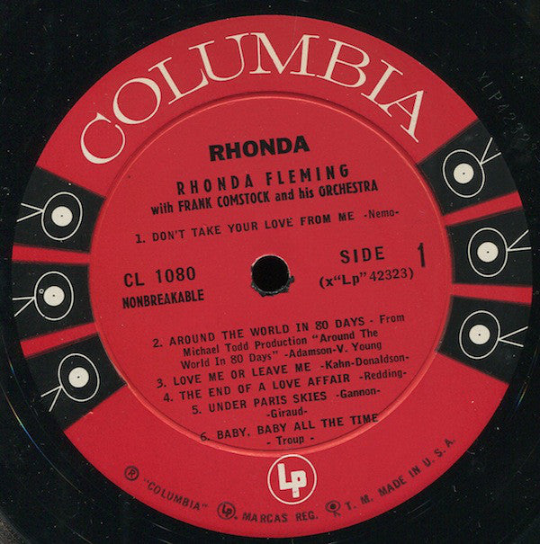 Fleming, Rhonda With Frank Comstock And His Orchestra - Rhonda (VG) (Vinyl LP)