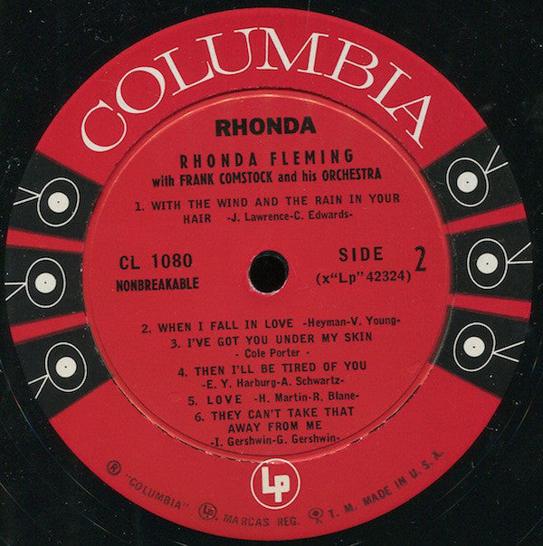 Fleming, Rhonda With Frank Comstock And His Orchestra - Rhonda (VG) (Vinyl LP)