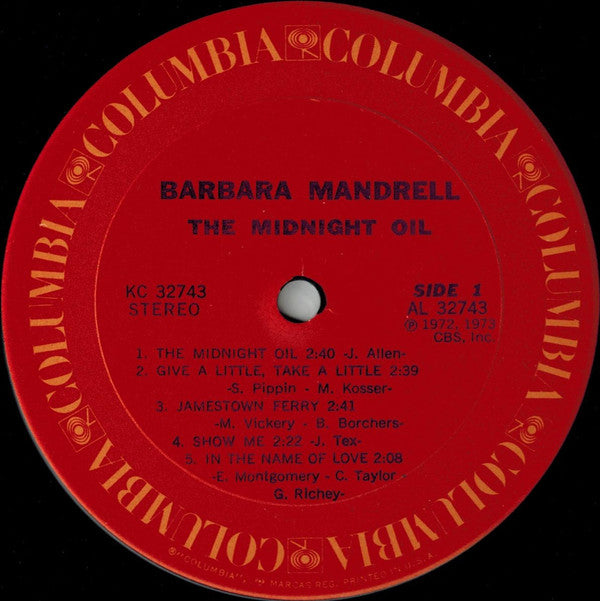 Mandrell, Barbara - The Midnight Oil (VG) (Vinyl LP)