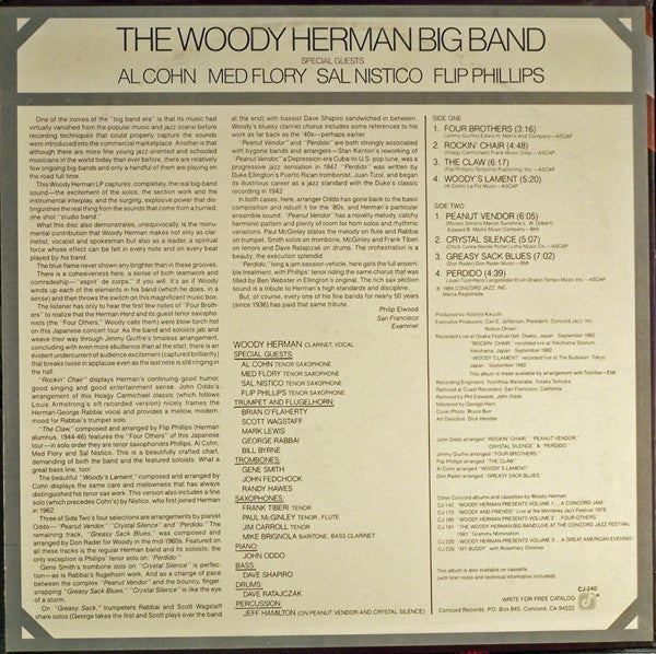 Herman, Woody Big Band With Special Guests Al Cohn, Med Flory, Sal Nistico, Flip Phillips - World Class (Vinyl, VG+) (Vinyl LP)