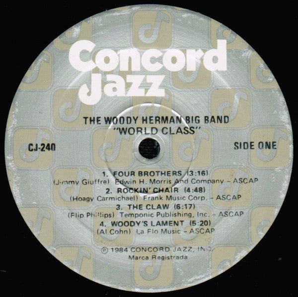 Herman, Woody Big Band With Special Guests Al Cohn, Med Flory, Sal Nistico, Flip Phillips - World Class (Vinyl, VG+) (Vinyl LP)