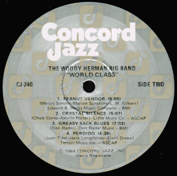 Herman, Woody Big Band With Special Guests Al Cohn, Med Flory, Sal Nistico, Flip Phillips - World Class (Vinyl, VG+) (Vinyl LP)
