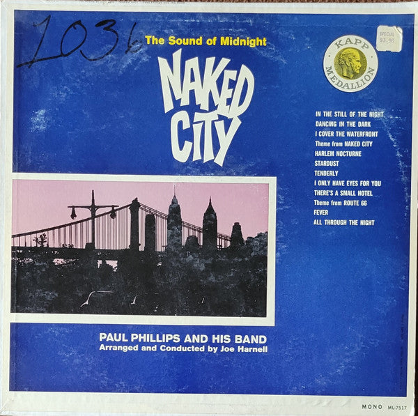 Phillips, Paul & His Band - The Sound Of Midnight Naked City (Vinyl, VG+) (Vinyl LP)