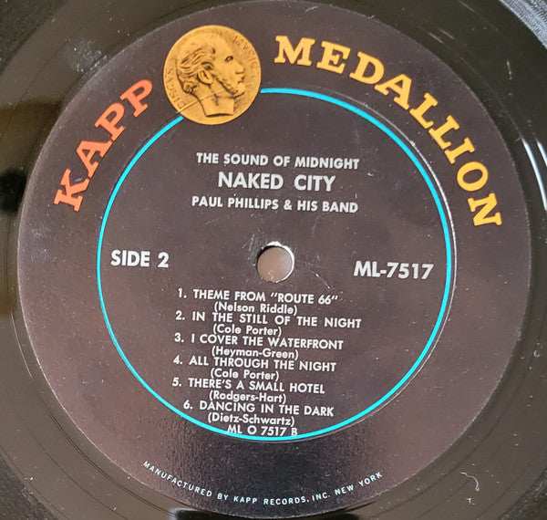 Phillips, Paul & His Band - The Sound Of Midnight Naked City (Vinyl, VG+) (Vinyl LP)