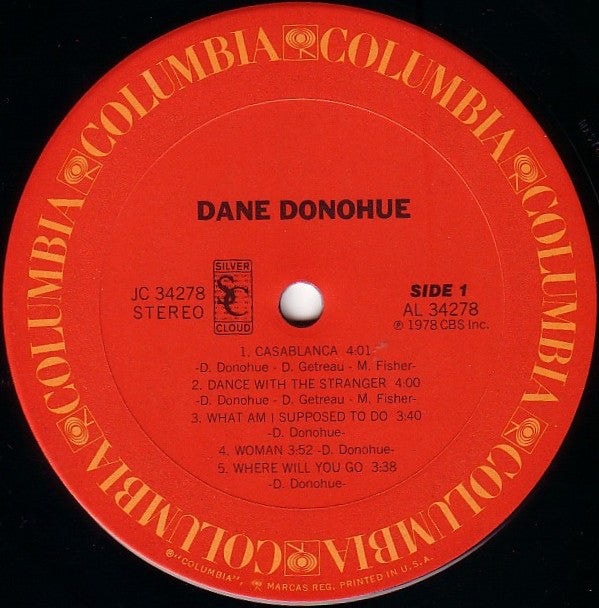 Donohue, Dane - Dane Donohue (Vinyl, VG+) (Vinyl LP)