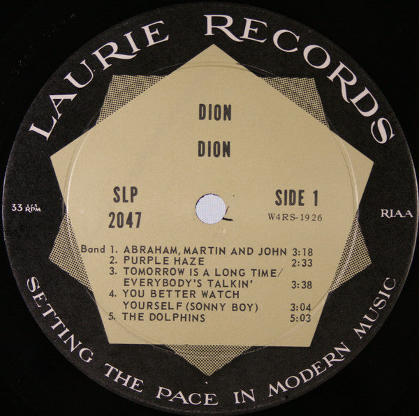 Dion  - Dion (VG) (Vinyl LP)