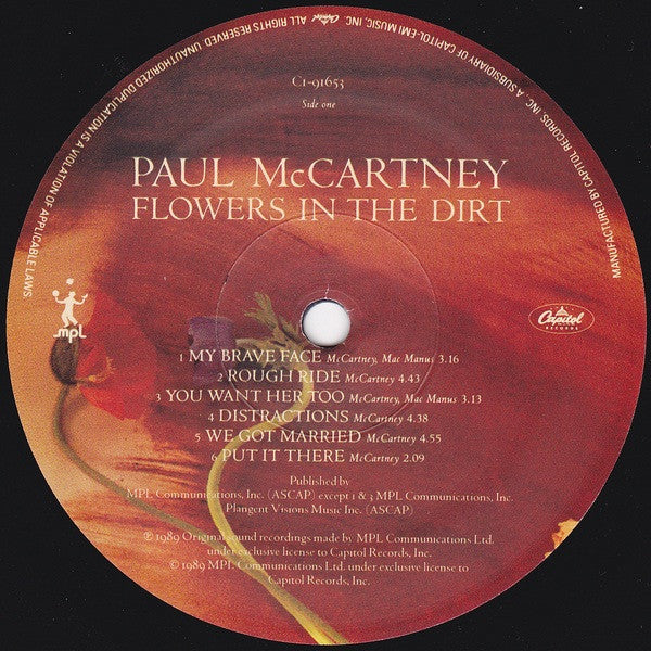 McCartney, Paul - Flowers In The Dirt (Vinyl, VG+) (Vinyl LP)