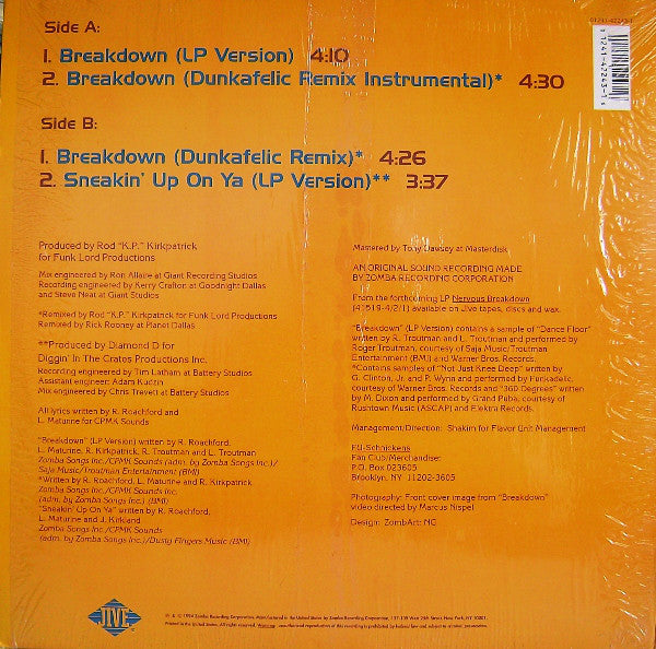 Fu-Schnickens - Breakdown (VG) (Vinyl LP)