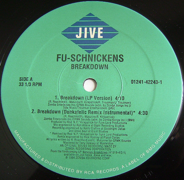 Fu-Schnickens - Breakdown (VG) (Vinyl LP)
