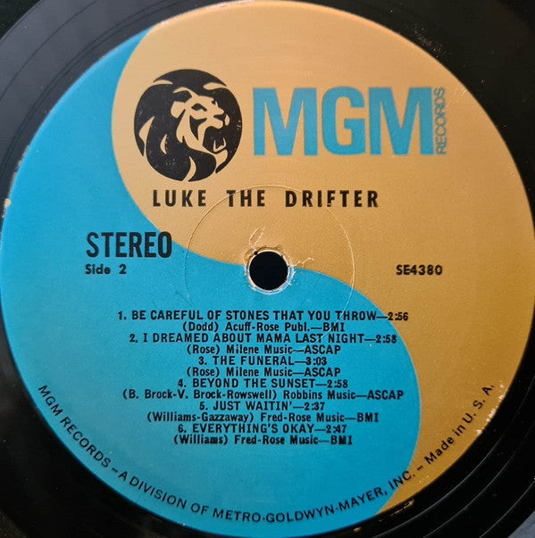 Luke The Drifter - Luke The Drifter (VG) (Vinyl LP)