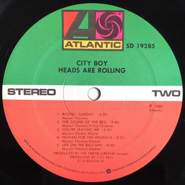 City Boy - Heads Are Rolling (NM or M-) (Vinyl LP)