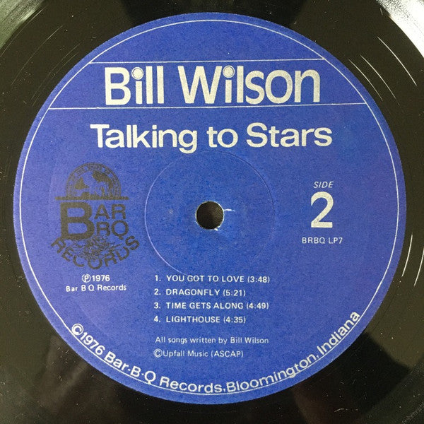 Wilson, Bill - Talking To Stars (VG) (Vinyl LP)