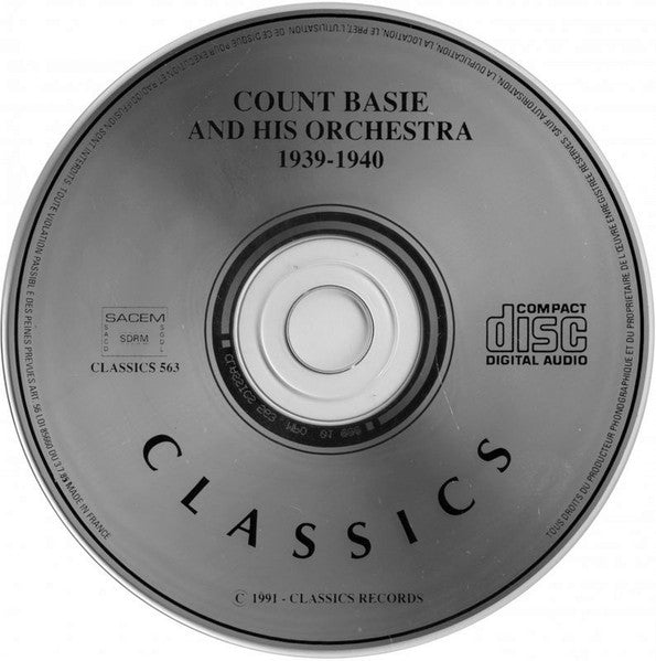 Basie, Count And His Orchestra - 1939-1940 (CD, VG+) (Vinyl LP)