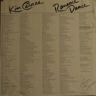Carnes, Kim - Romance Dance (VG+) (Vinyl LP)