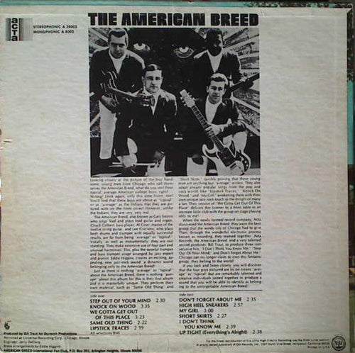 American Breed - The American Breed (VG+) (Vinyl LP)