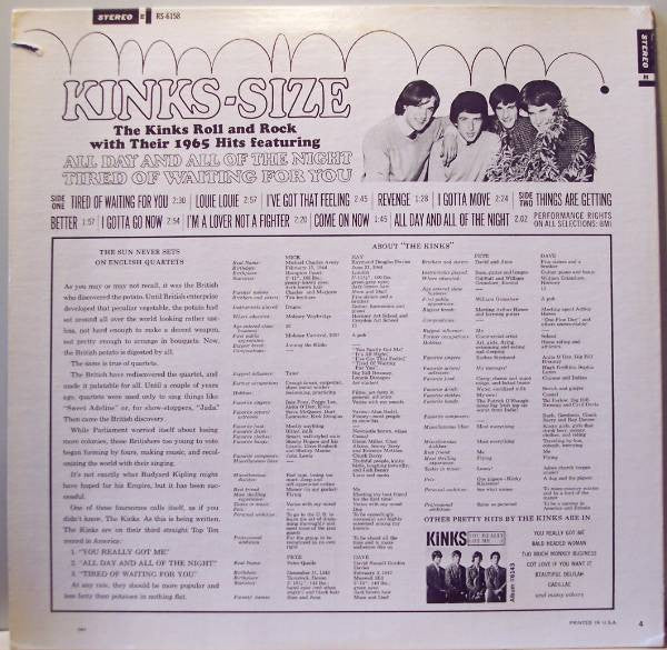 Kinks - Kinks-Size (VG) (Vinyl LP)