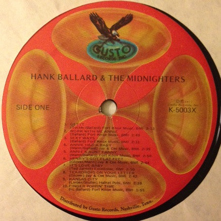 Ballard Hank & The Midnighters - 20 Hits: All 20 Of Their Chart Hits (1953-1962) (VG) (Vinyl LP)