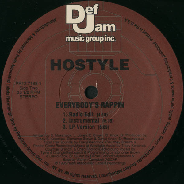 Hostyle  - Should A Been Down (Past And Present) (VG+) (Vinyl LP)