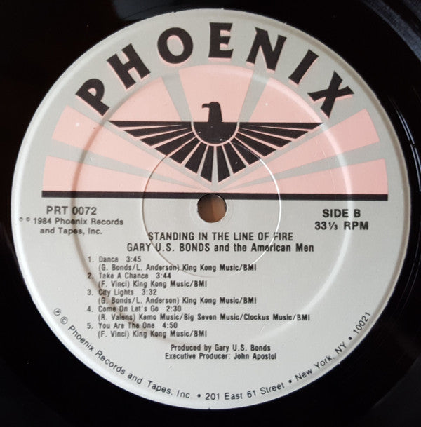 Gary U.S. Bonds And The American Men - Standing In The Line Of Fire (VG+) (Vinyl LP)