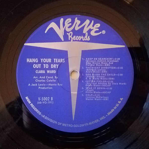 Ward, Clara - Hang Your Tears Out To Dry (VG) (Vinyl LP)