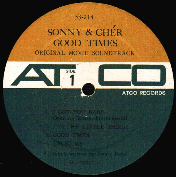Good Times (Original Film Soundtrack) - Sonny & Cher (VG+) (Vinyl LP)