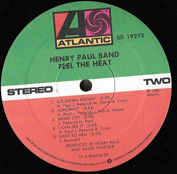 Paul, Henry Band - Feel The Heat (VG+) (Vinyl LP)