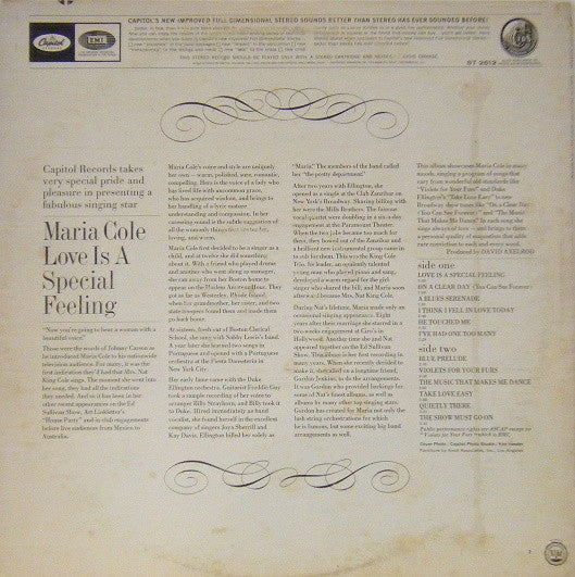 Cole, Maria - Love Is A Special Feeling (VG+) (Vinyl LP)