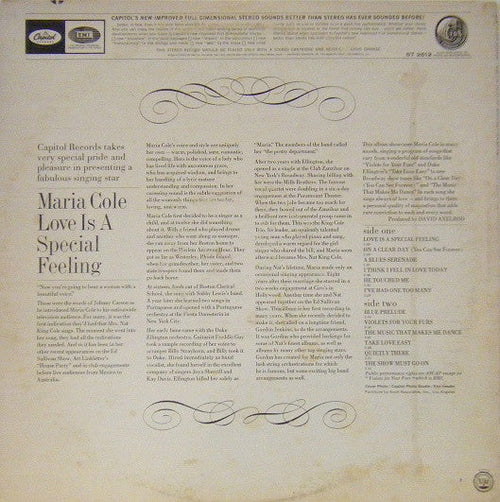 Cole, Maria - Love Is A Special Feeling (VG+) (Vinyl LP)