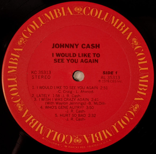 Cash, Johnny - I Would Like To See You Again (Vinyl, VG+) (Vinyl LP)