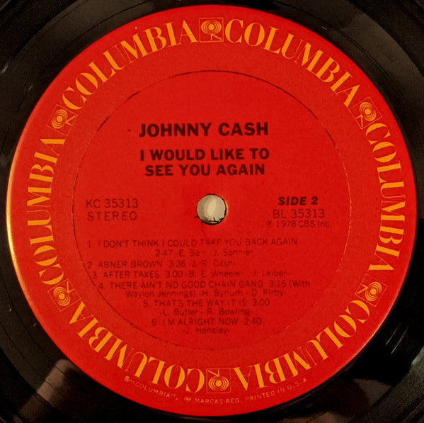Cash, Johnny - I Would Like To See You Again (Vinyl, VG+) (Vinyl LP)