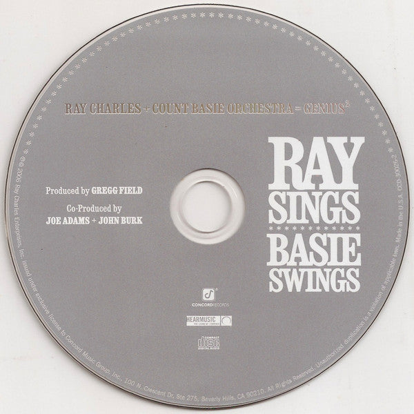 Charles, Ray and The Count Basie Orchestra - Ray Sings - Basie Swings (CD, VG+) (Vinyl LP)