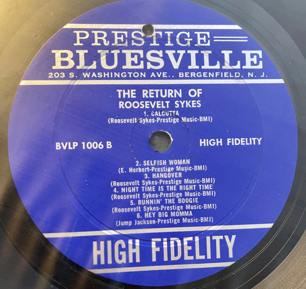 Roosevelt Sykes - The Return Of Roosevelt Sykes (Vinyl, VG+) (Vinyl LP)