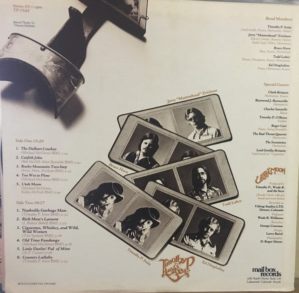 Timothy P. & Rural Route Three - Utah Moon (VG+) (Vinyl LP)