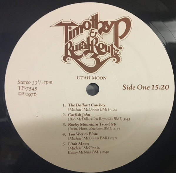 Timothy P. & Rural Route Three - Utah Moon (VG+) (Vinyl LP)