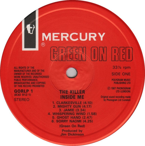 Green On Red - The Killer Inside Me (VG+) (Vinyl LP)