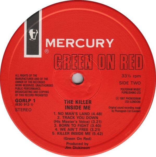 Green On Red - The Killer Inside Me (VG+) (Vinyl LP)