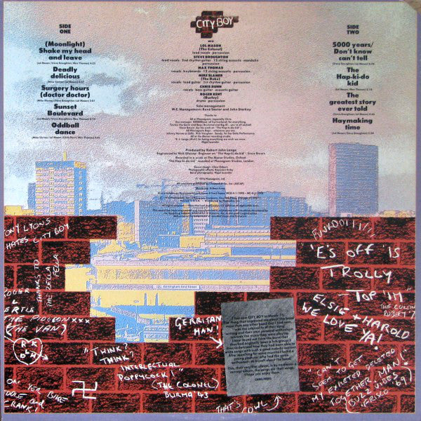 City Boy - City Boy (VG+) (Vinyl LP)
