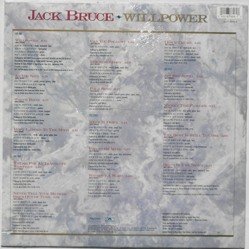 Bruce, Jack - Willpower: A Twenty Year Retrospective (1968-1988) (NM or M-) (Vinyl LP)