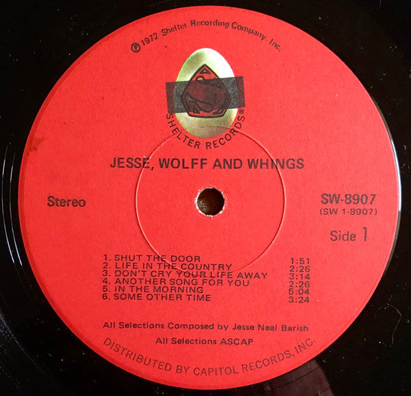 Jesse, Wolff & Whings - Jesse, Wolff & Whings (Vinyl, VG) (Vinyl LP)