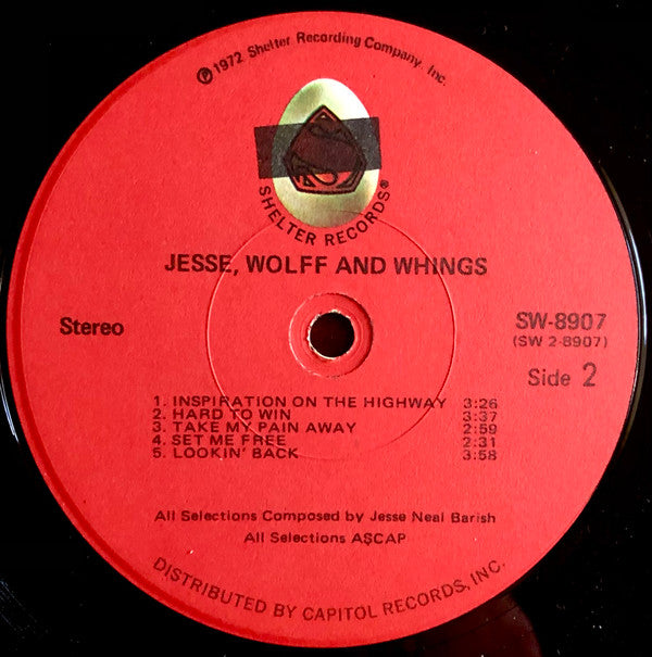 Jesse, Wolff & Whings - Jesse, Wolff & Whings (Vinyl, VG) (Vinyl LP)