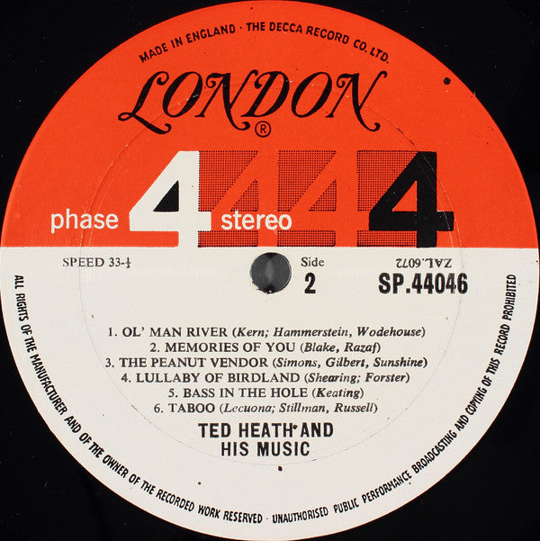 Heath, Ted And His Music - The New Palladium Performances (VG) (Vinyl LP)