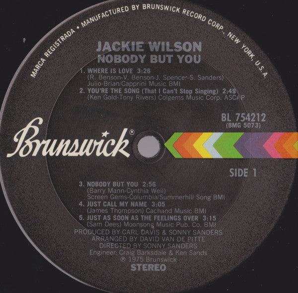 Wilson, Jackie - Nobody But You (M) (Vinyl LP)